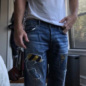 Selling a highly distressed pair of Ralph Lauren